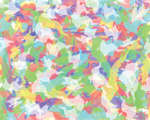 Smears of paints, multi-colored streaks vector art drawing