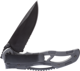 Large folding EDC knife with skeletonized frame