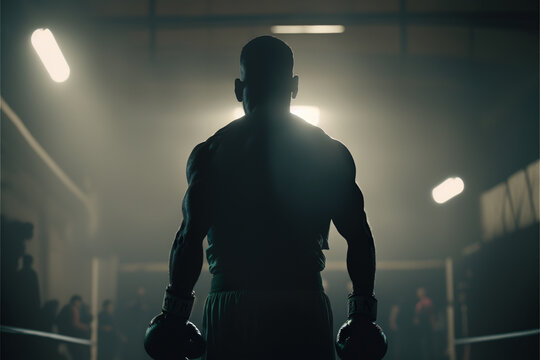 boxer silhouette genarative AI
