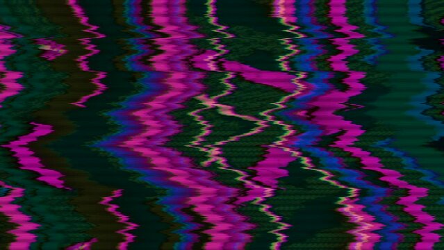 Multicolored interference cyberpunk trendy glittering background. 