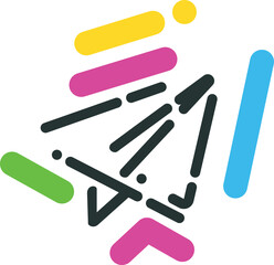 modern style business icon isolated symbol paper plane - PNG image with transparent background