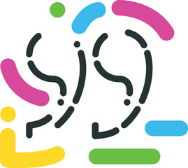 modern style business icon isolated symbol quotation marks - PNG image with transparent background