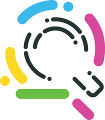 modern style business icon isolated symbol search - PNG image with transparent background