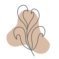 Aesthetic Boho Leaf Flower Design Decoration