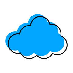 Obraz premium Cloud Icon Vector Illustration