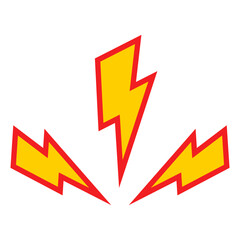 Flash Lightning Vector Icon Illustration
