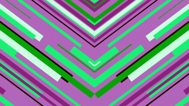 Futuristic digital artwork with moving mirrored lines and shapes. 