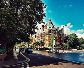 Obraz premium London, Abbey Road, building & street