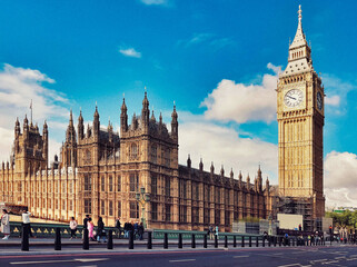 Fototapeta na wymiar House of parliament and Big Ben, London