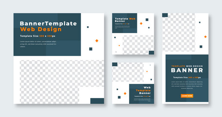 Web Banners Social Media Post for Online Marketing Promotion Banner, Publications and Advertising Flyer