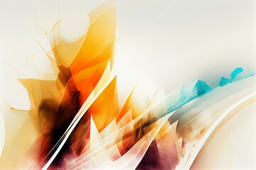 Abstract futuristic watercolor style modern background. AI Generated