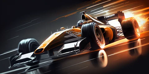 Rolgordijnen Formula 1, Car, Generative AI © Melih