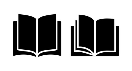 Book icon vector illustration. open book sign and symbol. ebook icon
