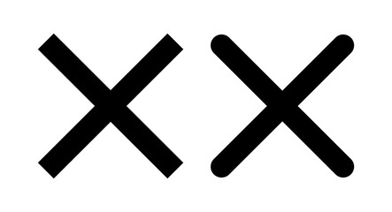 Close icon vector illustration. Delete sign and symbol. cross sign