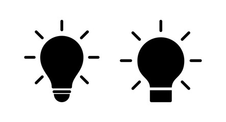 Lamp icon vector illustration. Light bulb sign and symbol. idea symbol.