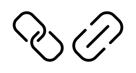 Link icon vector illustration. Hyperlink chain sign and symbol