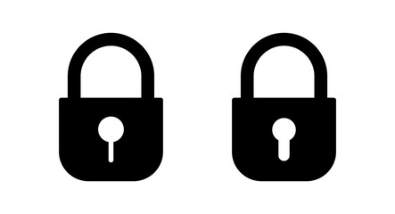 Lock icon vector illustration. Padlock sign and symbol. Encryption icon. Security symbol