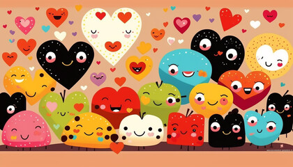 Happy Valentine's Day Hearts