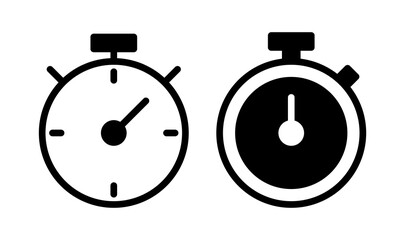 Obraz premium stopwatch icon vector illustration. Timer sign and symbol. Countdown icon. Period of time