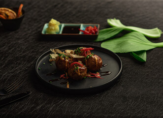 chili peppers and meatballs