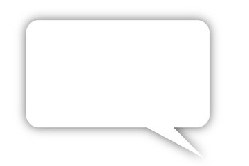 角が丸い長方形の吹き出し