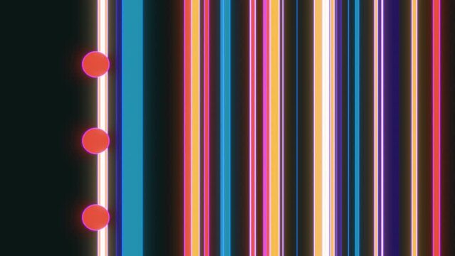 Colorful abstract design with line patterns and motion. 