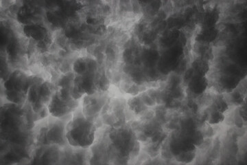 Ominous Skies - Mammatus Clouds form before a storm hits Route 66 in Oklahoma