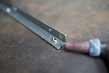 Landscape working on welding parts