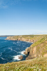 Fototapeta na wymiar Land's End coastal landscape, England