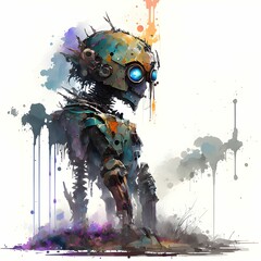 Robot AI generated imagination