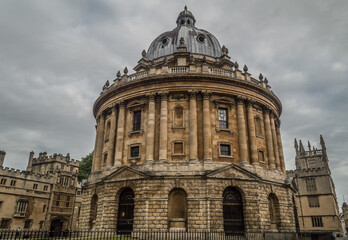 Fototapeta na wymiar City center of Oxford, university city in the UK