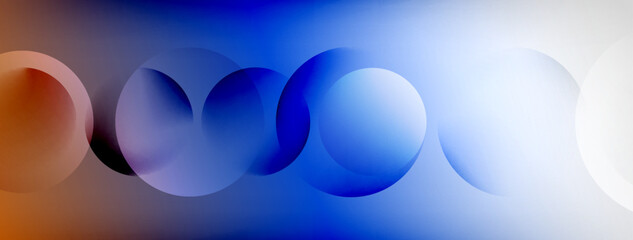 Light geometric abstract background with lines, circles