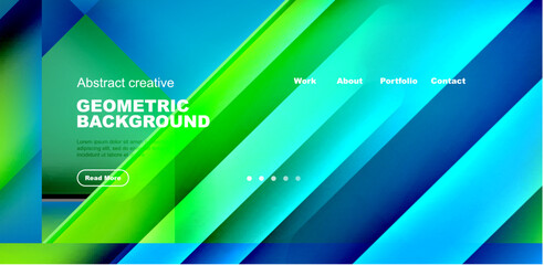 Dynamic triangle design with fluid gradient colors abstract background