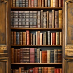 old books in library