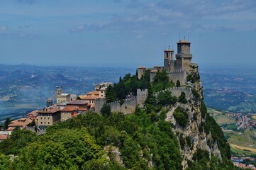 Fototapeta na wymiar Landscape of San Marino, one of the smallest countries in the world