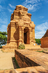 An ancient stone temple at Phan Thiet in Vietnam