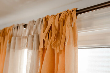 Curtain with tie knot