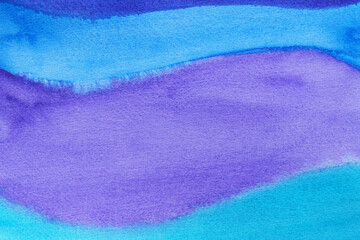 Abstract colorful watercolor painting as background, top view