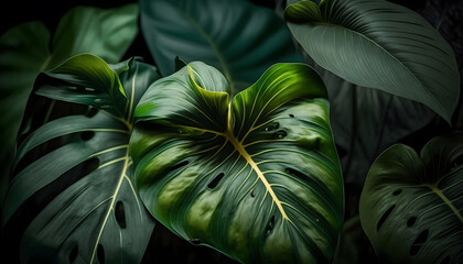 Close Up flower background, AI