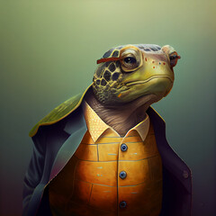 Turtle NFT Art Portrait