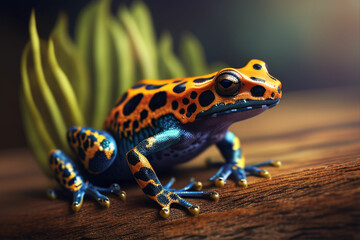 Fototapeta premium frog on the ground