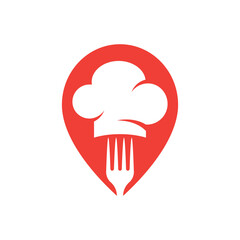 Food location logo images illustration