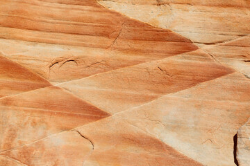 Rhomb pattern in the cliff - Valley of Fire State Park, Nevada