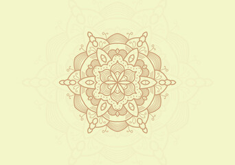 simple mandala ornament seamless pattern background