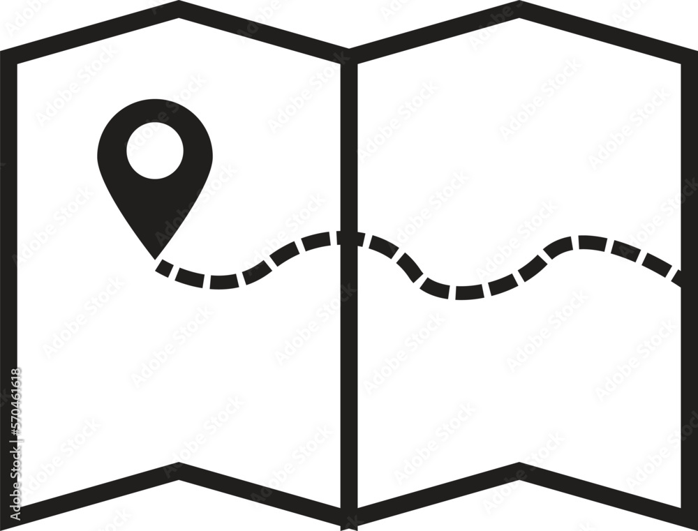 Poster location map with pointer icon on white background. map sign. pin on the map symbol. map gps logo. f