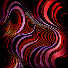 Fototapeta premium Abstract moving wavy vintage pattern as background