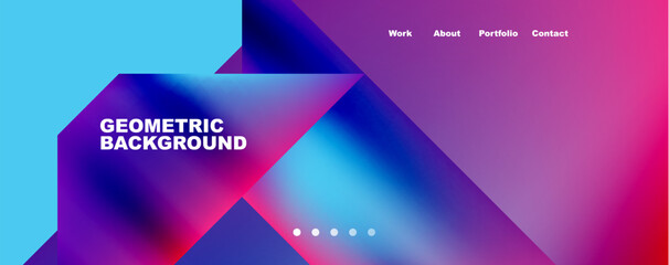 Dynamic lines, triangles, rectangles geometric abstract background. Vector Illustration For Wallpaper, Banner, Background, Card, Book Illustration, landing page