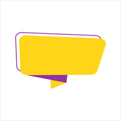 Yellow and Purple Flat Sale Banner