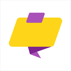 Yellow and Purple Flat Sale Banner