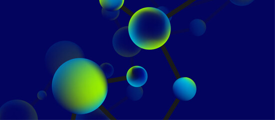 Line points connections geometric abstract background